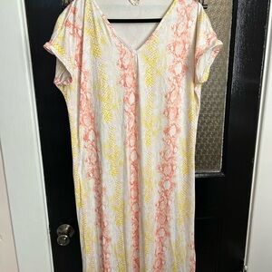 Oversized Snake Skin Maxi Dress